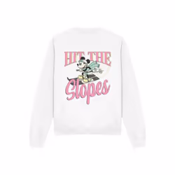 Disney - Sweat HIT THE SLOPES - Adulte (Blanc)