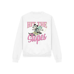 Disney - Sweat HIT THE SLOPES - Adulte (Blanc)