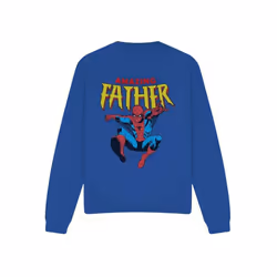 Spider-Man - Sweat AMAZING DAD - Adulte (Bleu roi)
