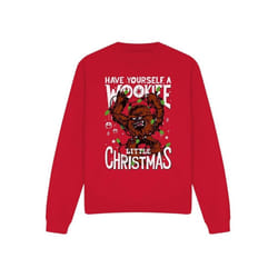 Star Wars - Sweat A WOOKIE LITTLE CHRISTMAS - Adulte (Rouge)