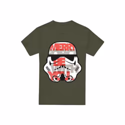 Star Wars - T-shirt MERRY FORCE BE WITH YOU - Homme (Vert kaki)