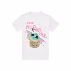 Star Wars: The Mandalorian - T-shirt MOOD ADORABLE - Homme (Blanc)