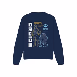 Star Wars - Sweat REBEL DROIDS - Adulte (Bleu marine)