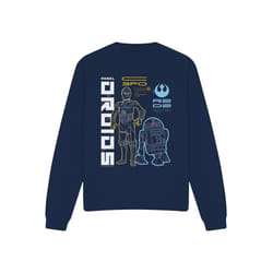 Star Wars - Sweat REBEL DROIDS - Adulte (Bleu marine)