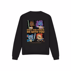 Star Wars - Sweat YOUNG JEDI ADVENTURE AMONG THE STARS - Adulte (Noir)