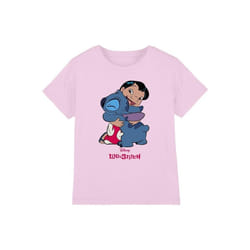 Lilo & Stitch - T-shirt 90S - Enfant (Rose)