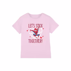 Spider-Man - T-shirt STICK TOGETHER - Enfant (Rose)