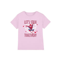 Spider-Man - T-shirt STICK TOGETHER - Enfant (Rose)