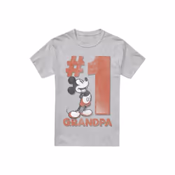 Disney - T-shirt NUMBER GRANDPA - Homme (Gris chiné)