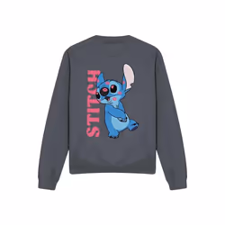 Lilo & Stitch - Sweat COVERED IN KISSES - Adulte (Charbon)