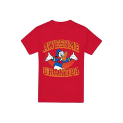 Disney - T-shirt AWESOME GRANDPA - Homme (Rouge)