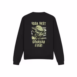 Star Wars - Sweat YODA BEST GRANDAD - Adulte (Noir)
