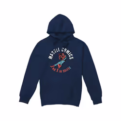 Marvel - Sweat à capuche NO. - Homme (Bleu marine)