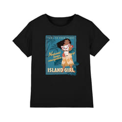 Moana - T-shirt ISLAND GIRL - Enfant (Noir)