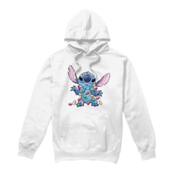Lilo & Stitch - Sweat à capuche - Homme (Blanc)