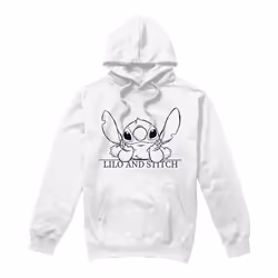 Lilo & Stitch - Sweat à capuche - Homme (Blanc)