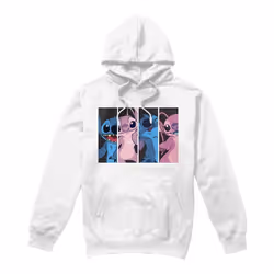Lilo & Stitch - Sweat à capuche - Homme (Blanc)
