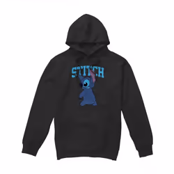 Lilo & Stitch - Sweat à capuche - Homme (Noir)