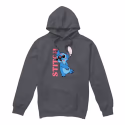 Lilo & Stitch - Sweat à capuche COVERED IN KISSES - Homme (Charbon)