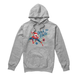 Spider-Man - Sweat à capuche DECK THE WALLS - Homme (Gris chiné)