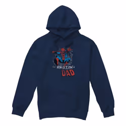 Spider-Man - Sweat à capuche SPIDER DAD - Homme (Bleu marine)