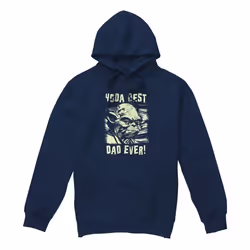 Star Wars - Sweat à capuche YODA BEST DAD - Homme (Bleu marine)