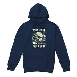 Star Wars - Sweat à capuche YODA BEST DAD - Homme (Bleu marine)