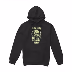 Star Wars - Sweat à capuche YODA BEST GRANDAD - Homme (Noir)