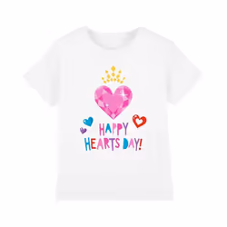 Disney Princess - T-shirt HAPPY HEARTS DAY - Enfant (Blanc)
