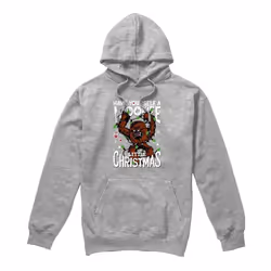 Star Wars - Sweat à capuche A WOOKIE LITTLE CHRISTMAS - Homme (Gris chiné)
