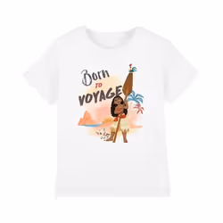 Moana - T-shirt BORN TO VOYAGE - Enfant (Blanc)