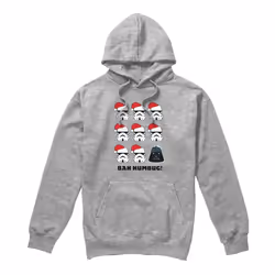 Star Wars - Sweat à capuche BAH HUMBUG - Homme (Gris chiné)