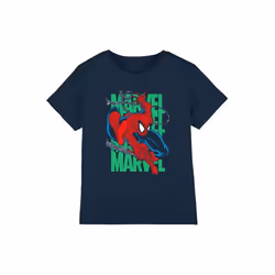 Spider-Man - T-shirt WALL CRAWLING - Enfant (Bleu marine)