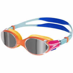 Speedo - Lunettes de natation BIOFUSE 2.0 - Enfant - Taille unique (Rose / Bleu / Orange)