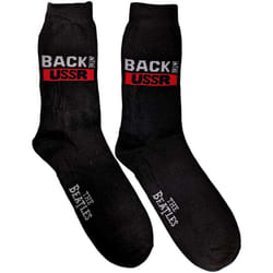 The Beatles - Chaussettes BACK IN THE USSR - Adulte (Noir)