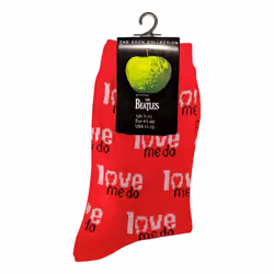 The Beatles - Chaussettes LOVE ME DO - Adulte (Rouge)