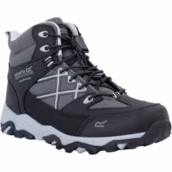 Regatta - Bottines de marche SAMARIS - Enfant (Noir / Gris clair)