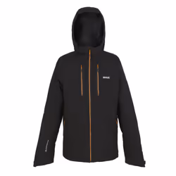 Regatta - Veste imperméable HIGHTON - Homme (Noir / Orange sombre)
