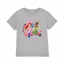Disney Princess - T-shirt FRIENDS ARE MAGIC - Enfant (Gris chiné)