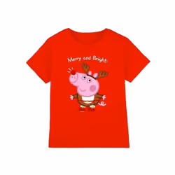 Peppa Pig - T-shirt - Enfant (Rouge)