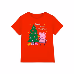 Peppa Pig - T-shirt - Enfant (Rouge)