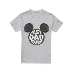 Disney - T-shirt BEST DAD EVER - Homme (Gris chiné)