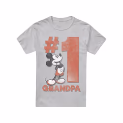 Disney - T-shirt NUMBER GRANDPA - Homme (Gris chiné)