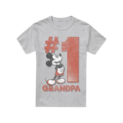 Disney - T-shirt NUMBER GRANDPA - Homme (Gris chiné)