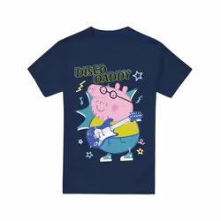 Peppa Pig - T-shirt DISCO DADDY - Homme (Bleu marine)