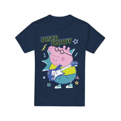 Peppa Pig - T-shirt DISCO DADDY - Homme (Bleu marine)