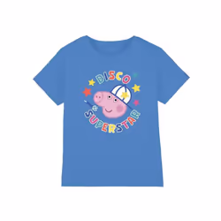 Peppa Pig - T-shirt SUPERSTAR - Enfant (Turquoise vif)