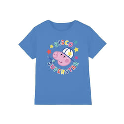 Peppa Pig - T-shirt SUPERSTAR - Enfant (Turquoise vif)