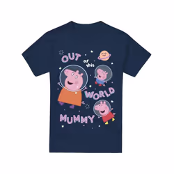 Peppa Pig - T-shirt IS OUT OF THIS WORLD - Homme (Bleu marine)