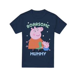 Peppa Pig - T-shirt ROARSOME MUMMY - Homme (Bleu marine)